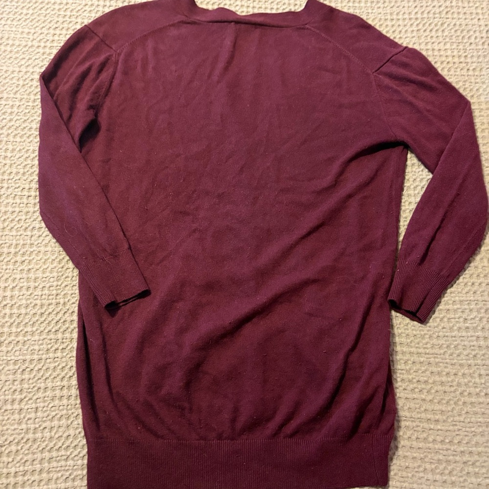 Moda International Plum Color Cardigan - Picture 2 of 3